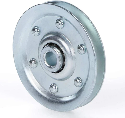 Garage Door 4″ Clevis Pulley for 1/8 in. cables (BASE ONLY – NO NUTS OR FORK)