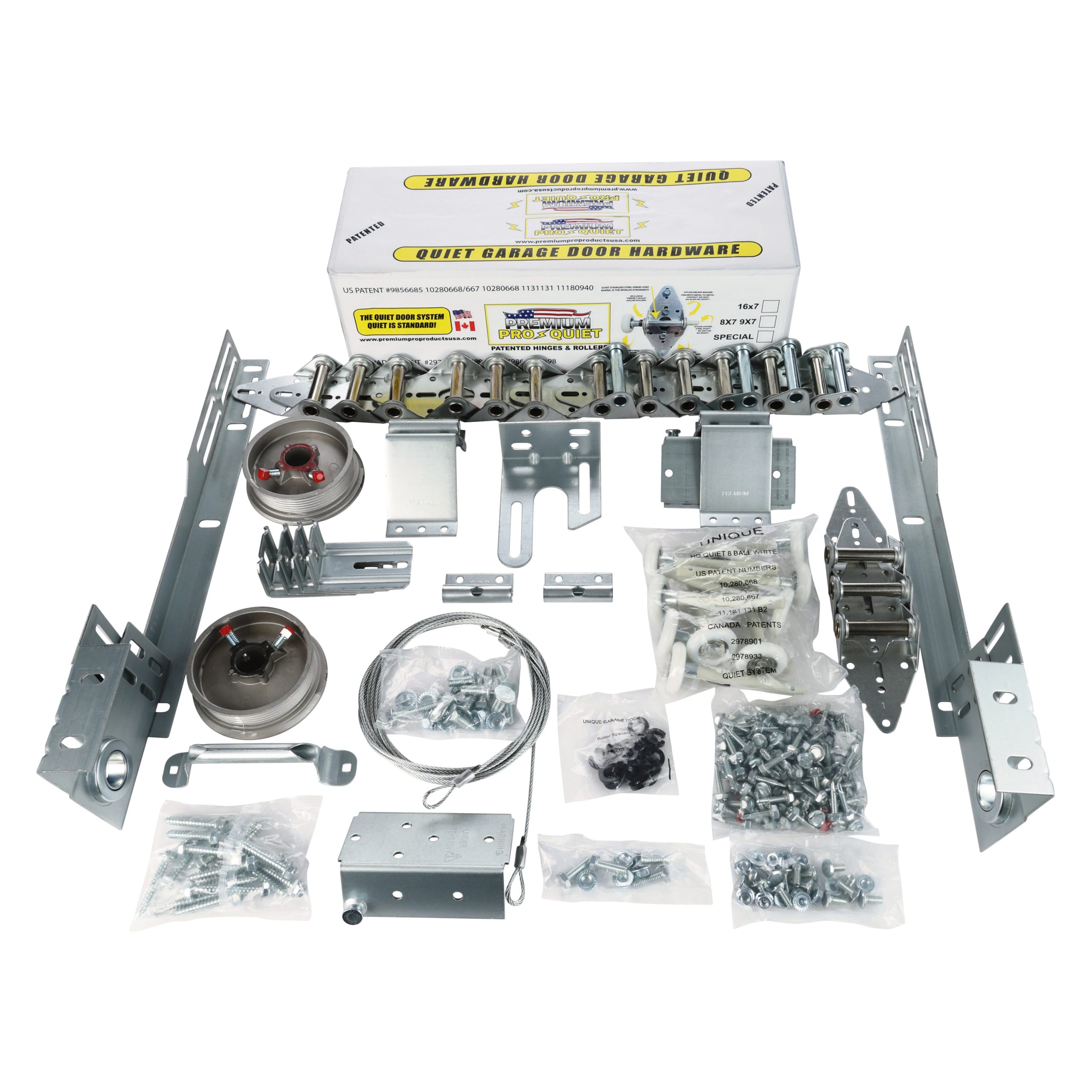 16X7 Super Quiet Garage Door Hardware Kit