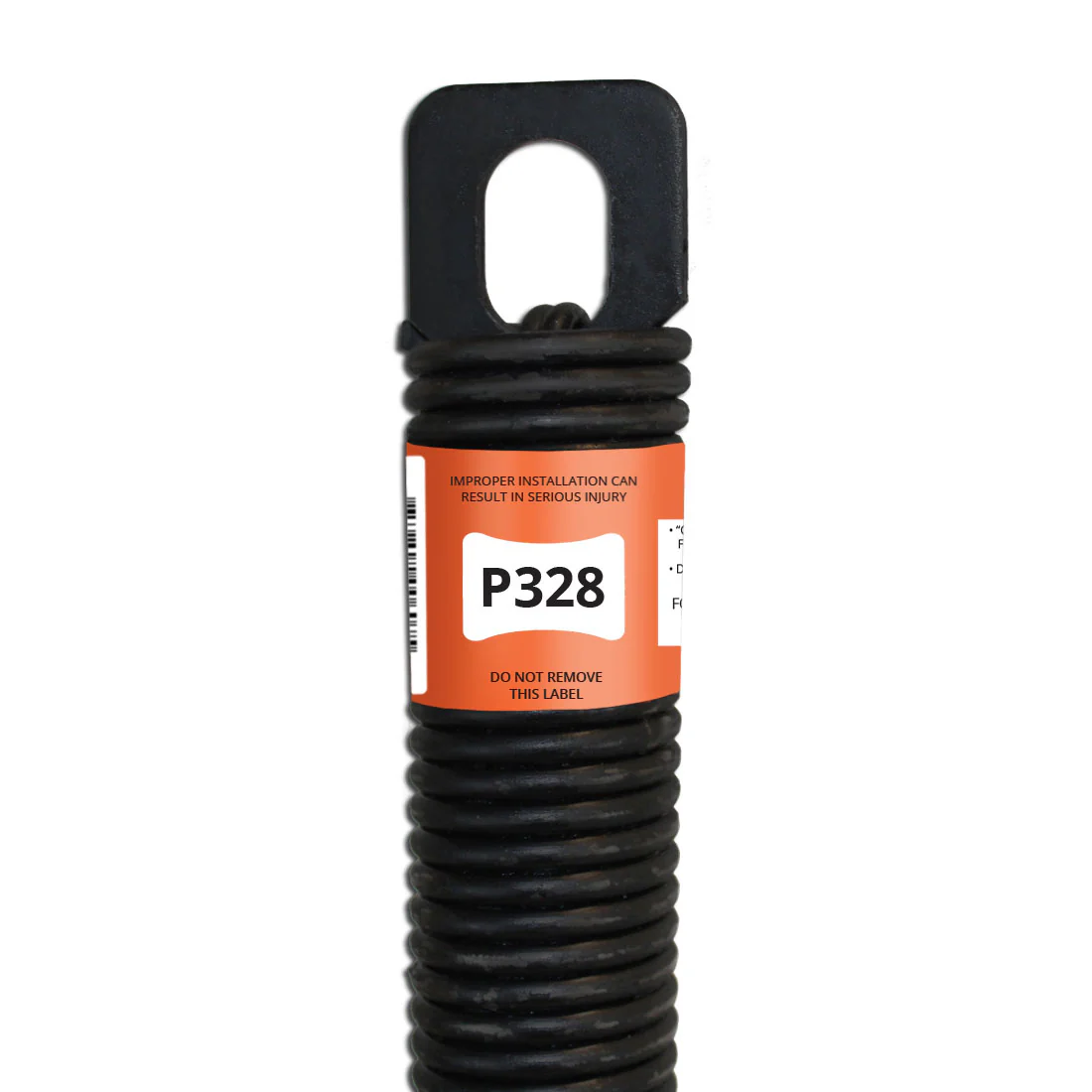 P328 ONE PIECE DOOR SPRINGS – PLUG-END EXTENSION SPRING