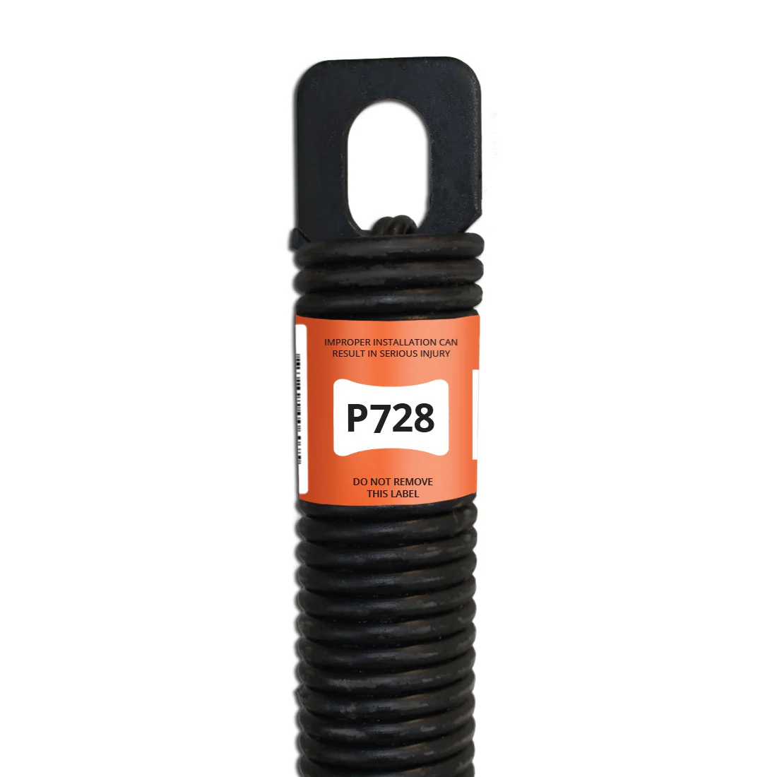 P728 ONE PIECE DOOR SPRINGS – PLUG-END EXTENSION SPRING